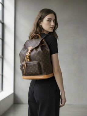 Louis Vuitton Vintage Monogram Montsouris GM Backpack Bag